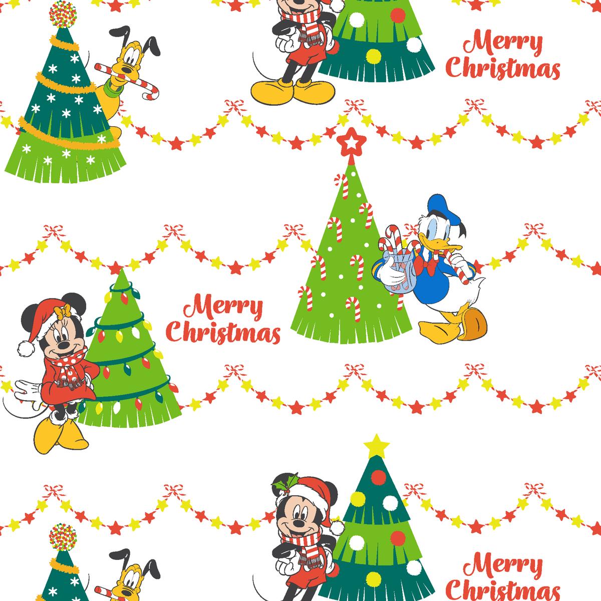 Disney Mickey & Friends Retro Christmas Fabric