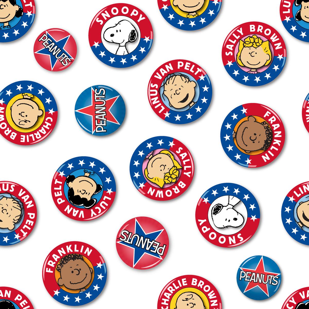 Peanuts Campaign Character Badges Fabric
