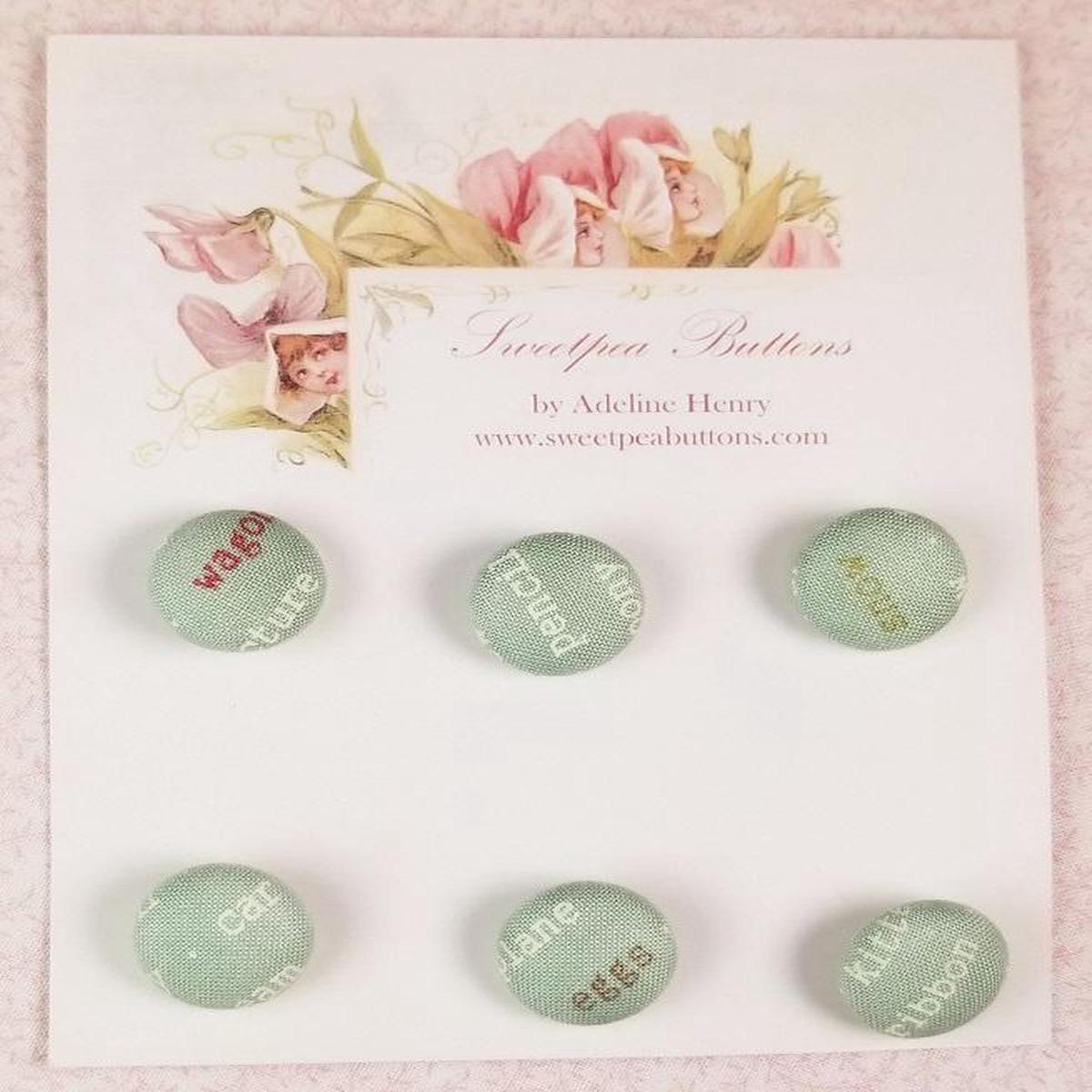 Buttons, Cloth Covered made by Ruthie