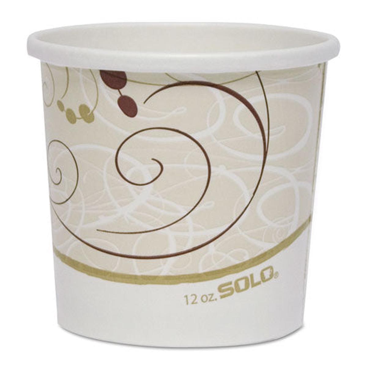 Double Poly Paper Food Containers, 12 Oz, 3.6