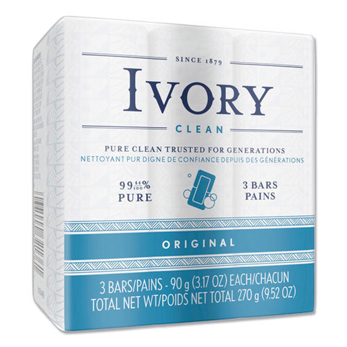 Individually Wrapped Bath Soap, Original Scent, 3.1 Oz Bar, 72-carton
