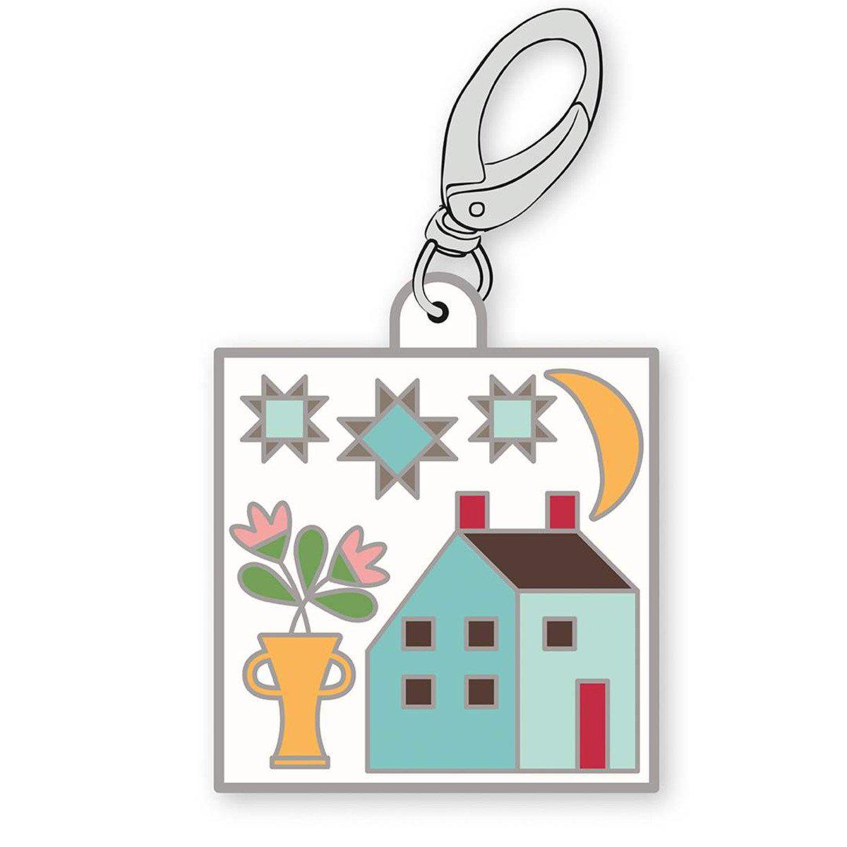 Jewelry, Prim Enamel Happy Charm by Lori Holt of Bee in my Bonnet - HOUSE