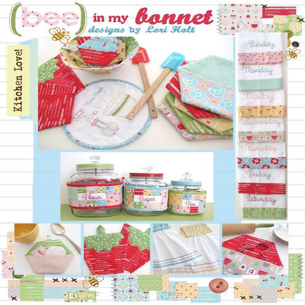 PATTERN BOOKLET, Bee in my Bonnet Kitchen Love by Lori Holt