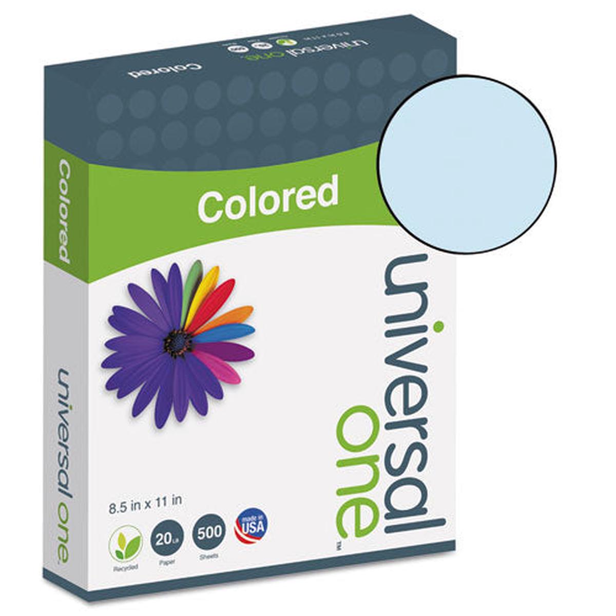 Deluxe Colored Paper, 20lb, 8.5 X 11, Blue, 500-ream