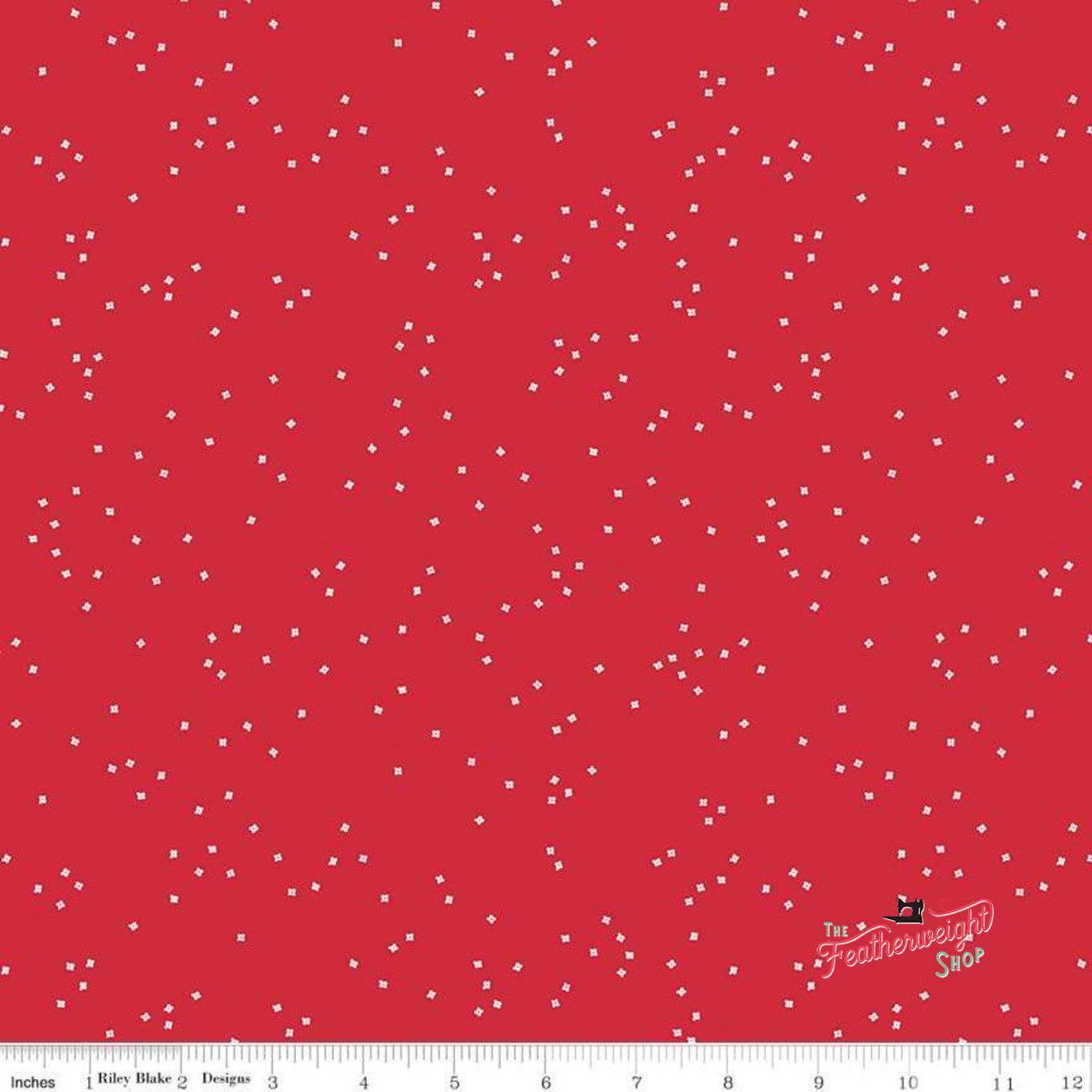 Fabric, Blossom for Riley Blake Designs RED BASIC (by the yard)