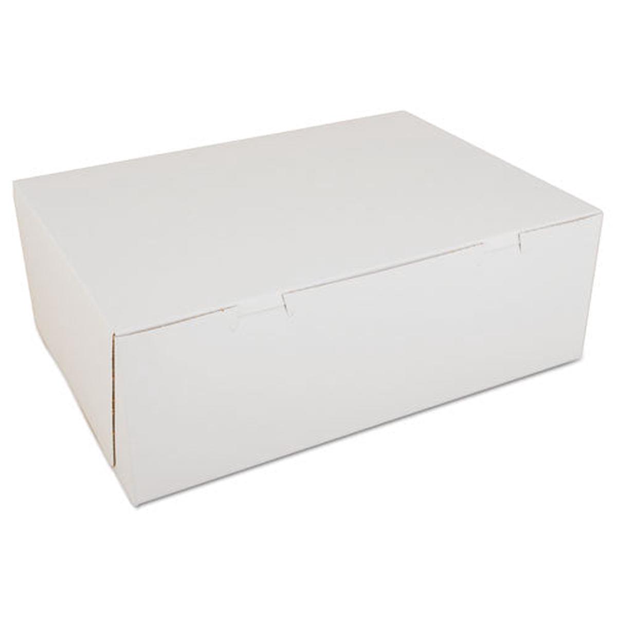 Non-window Bakery Boxes, 14.5 X 10.5 X 5, White, 100-carton