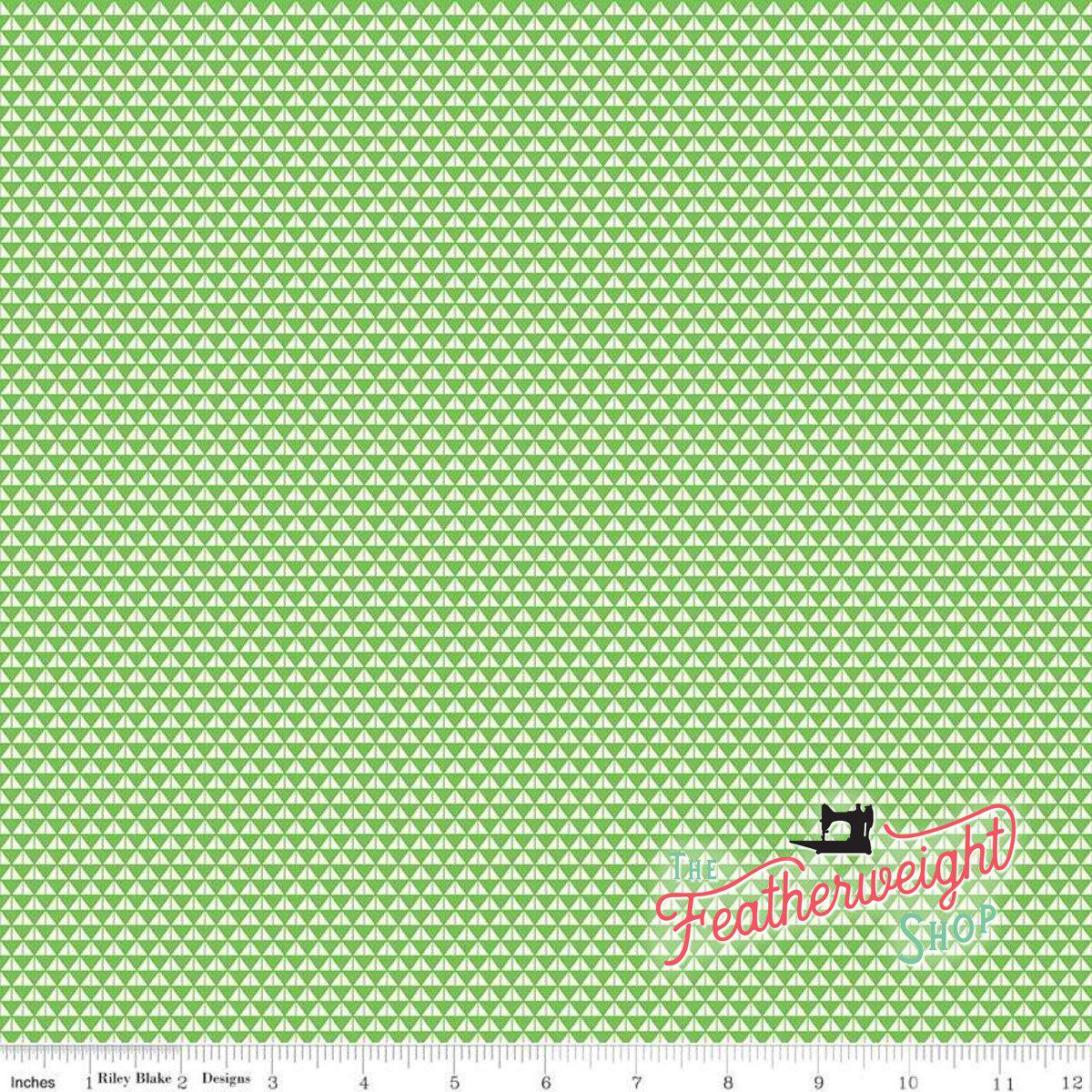 Fabric, Storytime 30's by Penny Rose for Riley Blake Designs - SAILS GREEN (by the yard)