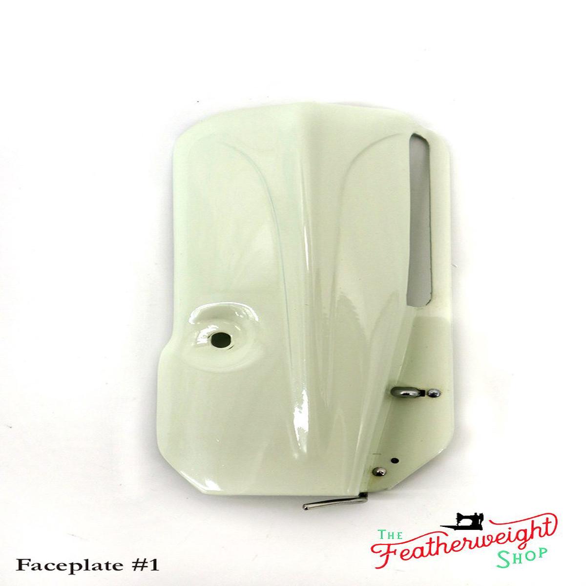 Faceplate, White Featherweight 221K (Vintage Original)