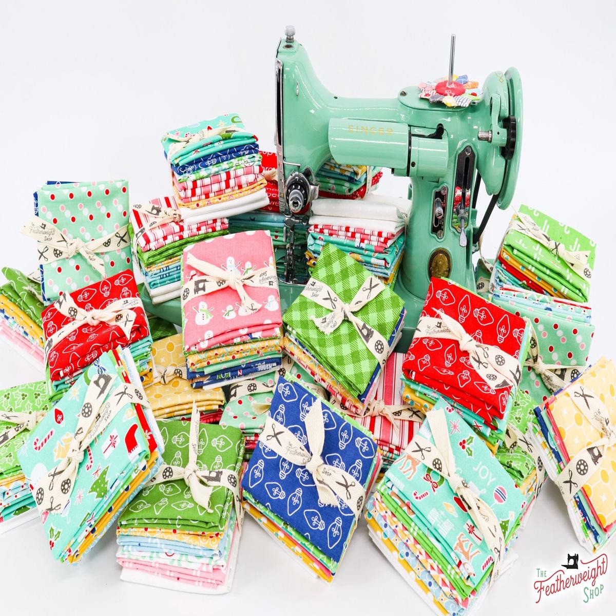 Fabric, Cozy Vintage Christmas by Lori Holt - SCRAP BUNDLE (Randomly Selected)
