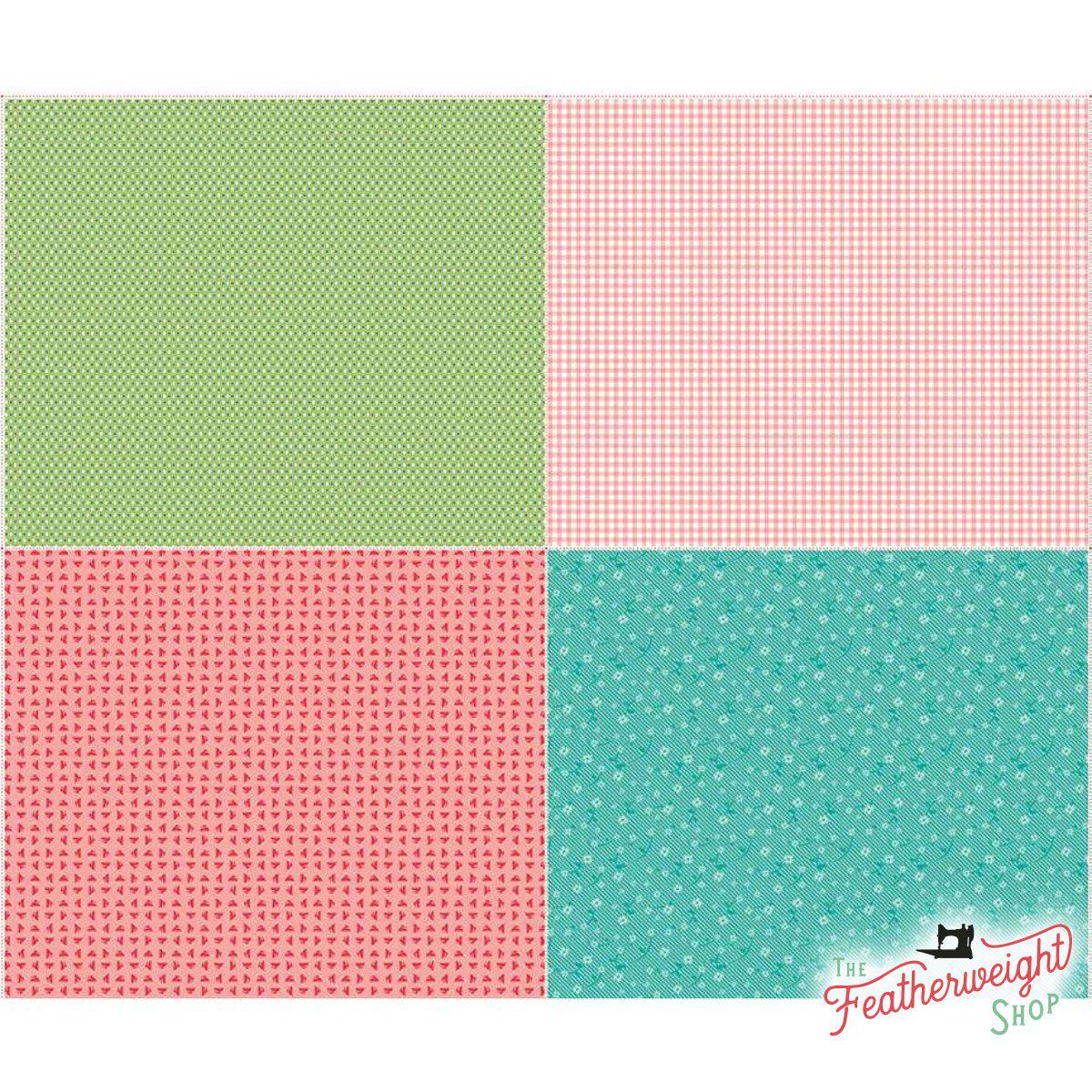 Fabric, Vintage Happy 2 by Lori Holt of Bee in My Bonnet - FAT QUARTER PANEL ONE