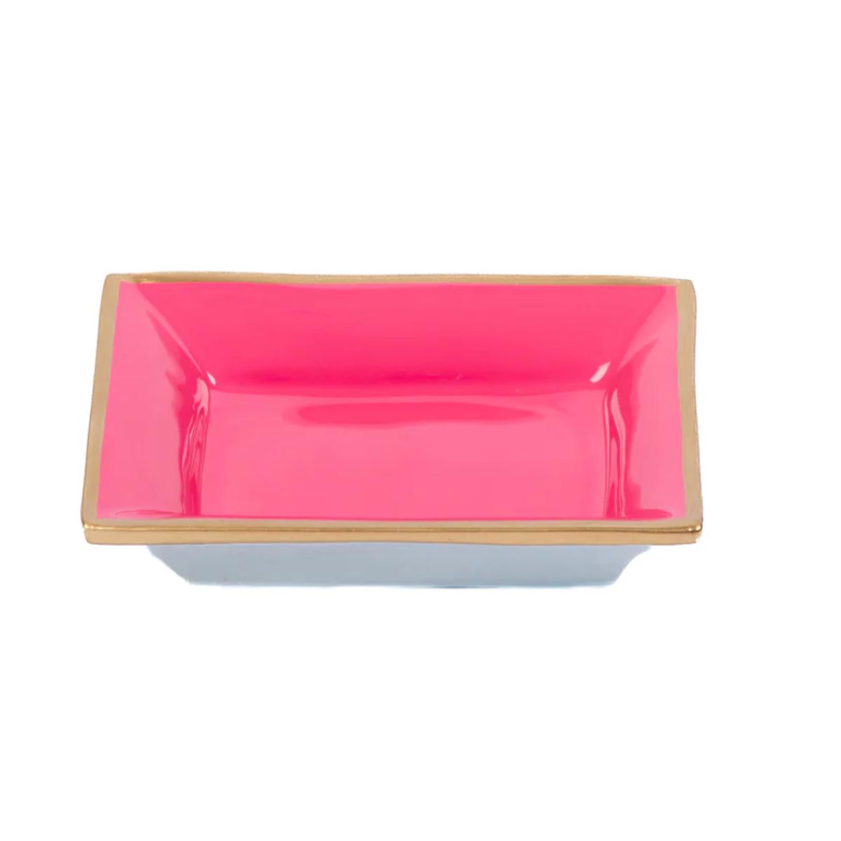 Gracie Enameled Landry Tray Pink