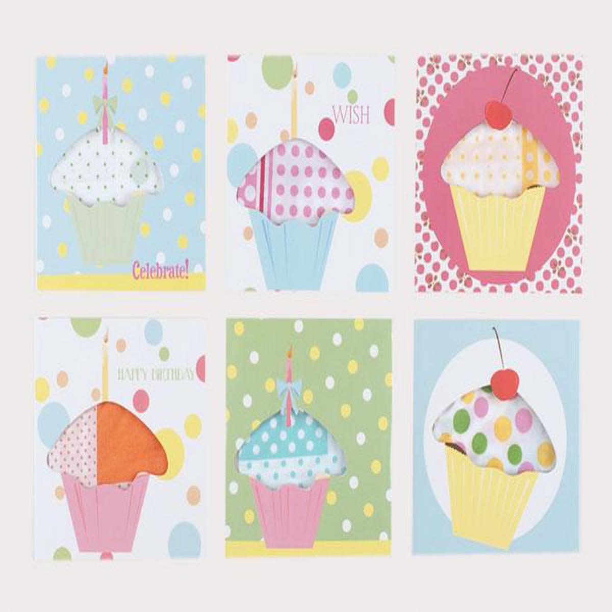 Birthday Cards Boxed Set with Hankies by Moda Home
