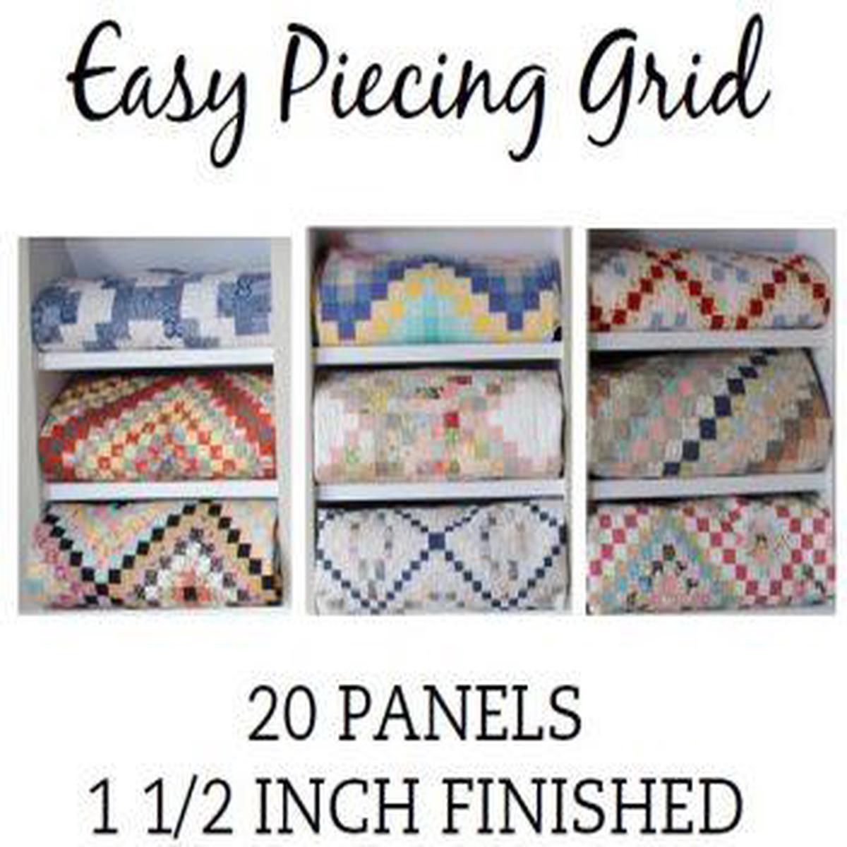 Easy Piecing Grid, 20 Panels 1 1/2
