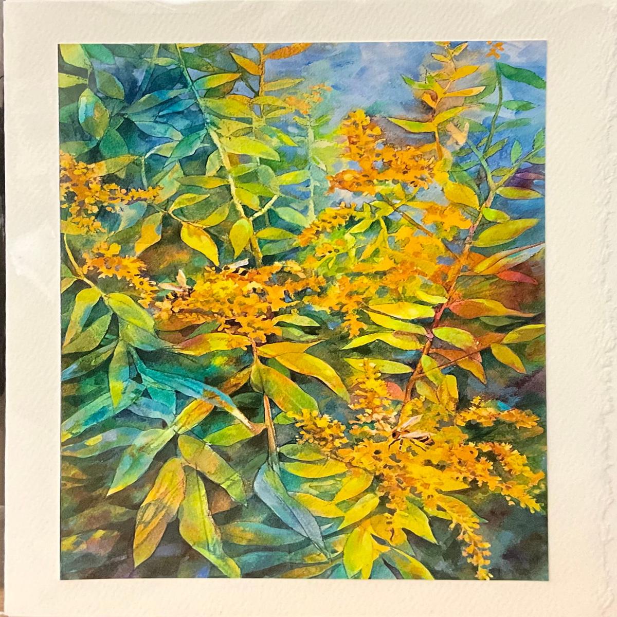 Gilded Goldenrod Note Card