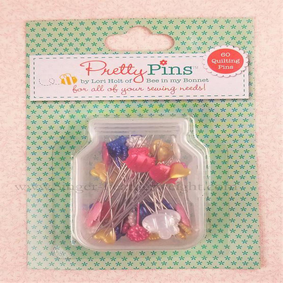 Pretty Quilting Pins, By Lori Holt - 60 Count