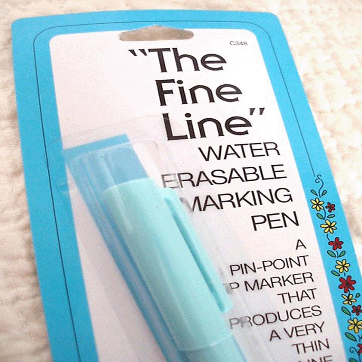 FINE LINE Water-Erasable BLUE Felt-Tip Pen