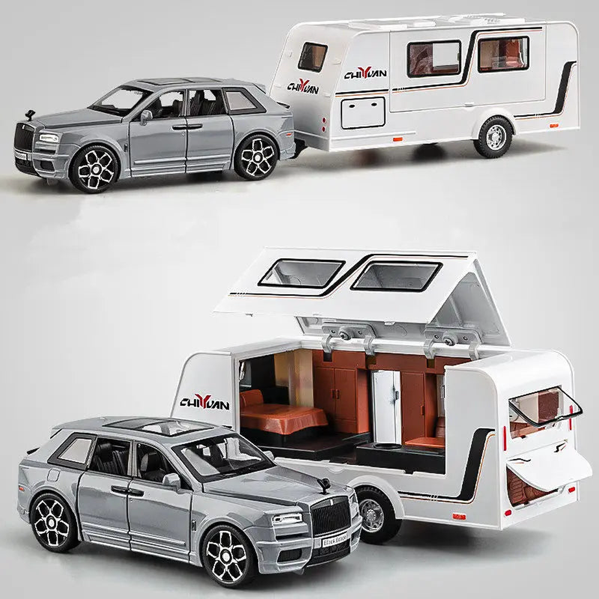 1/32 Alloy Trailer RV Truck Car Model