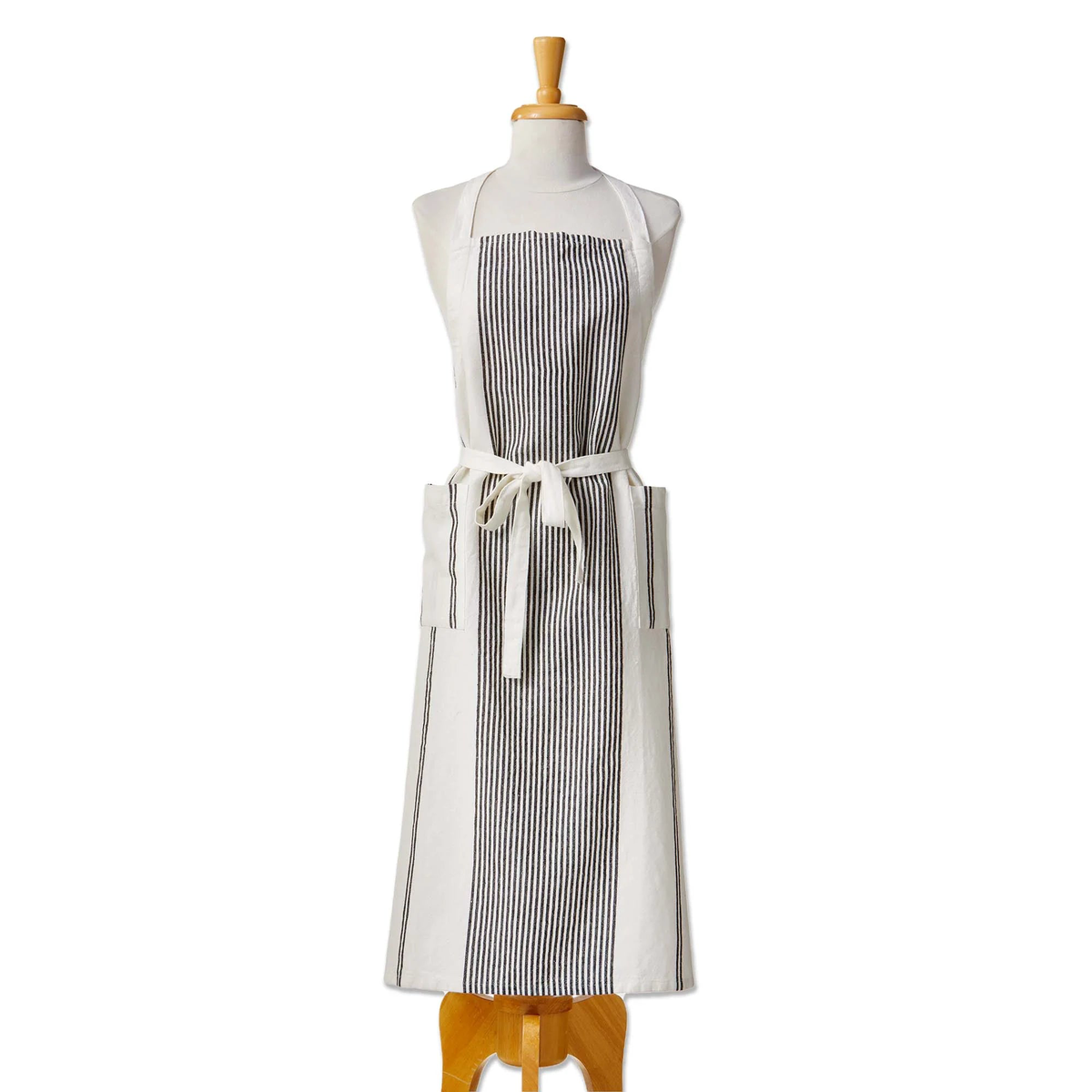 Black & Ivory Stripe Apron