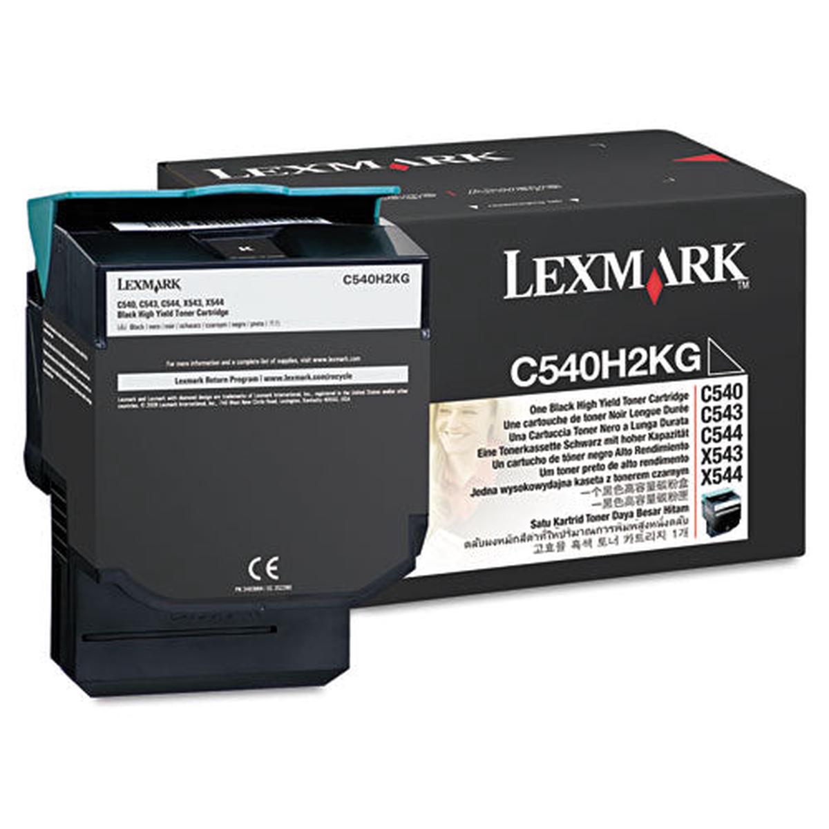 C540h2kg High-yield Toner, 2500 Page-yield, Black