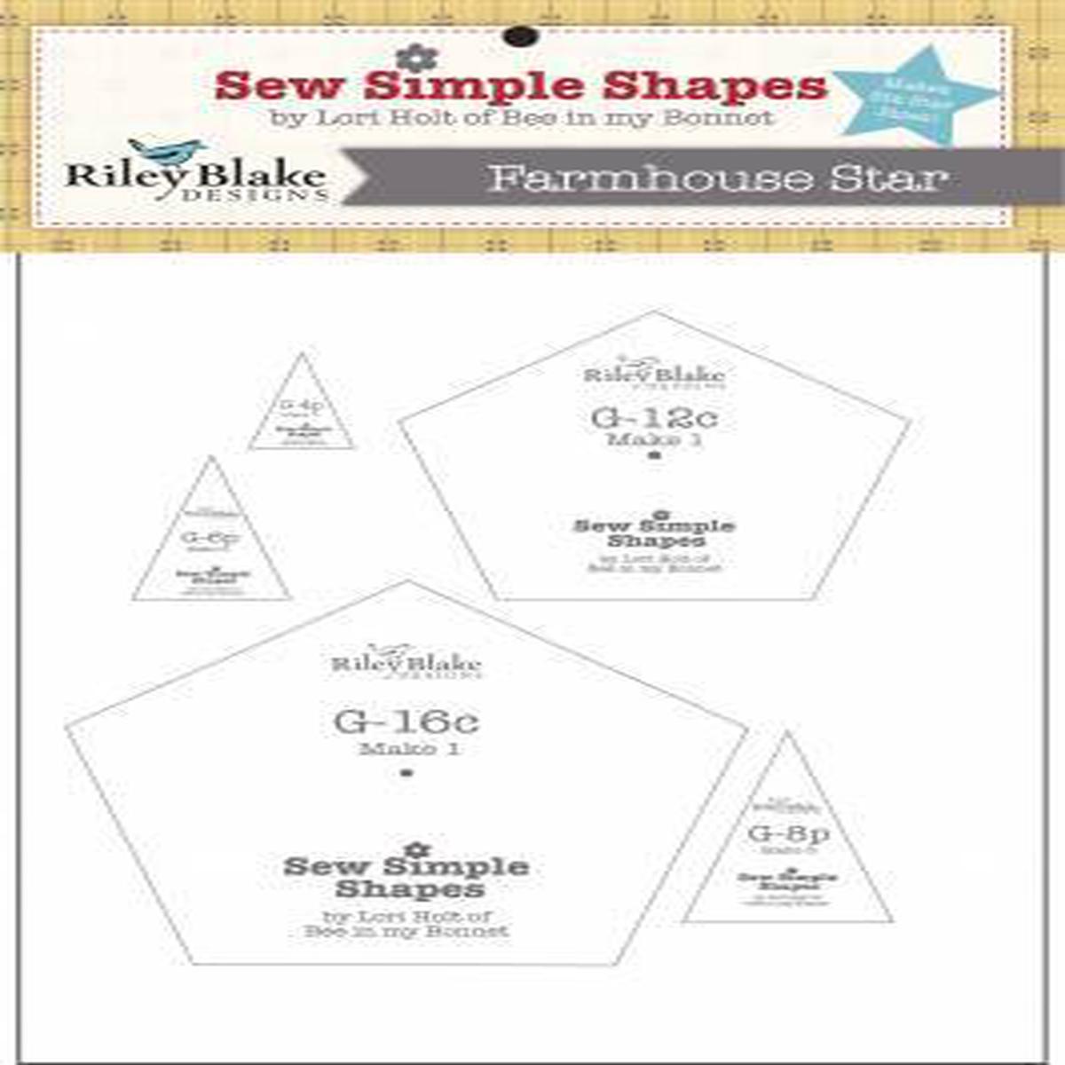 FARMHOUSE STAR Sew Simple Shapes by Lori Holt of Bee in My Bonnet