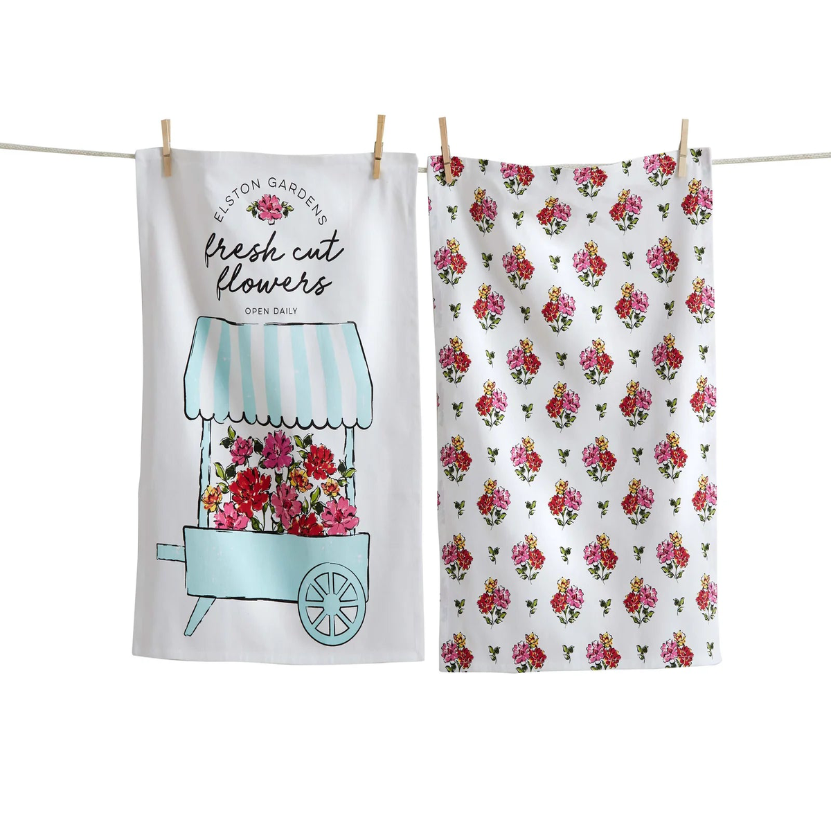 Flower Car Towel Set/2