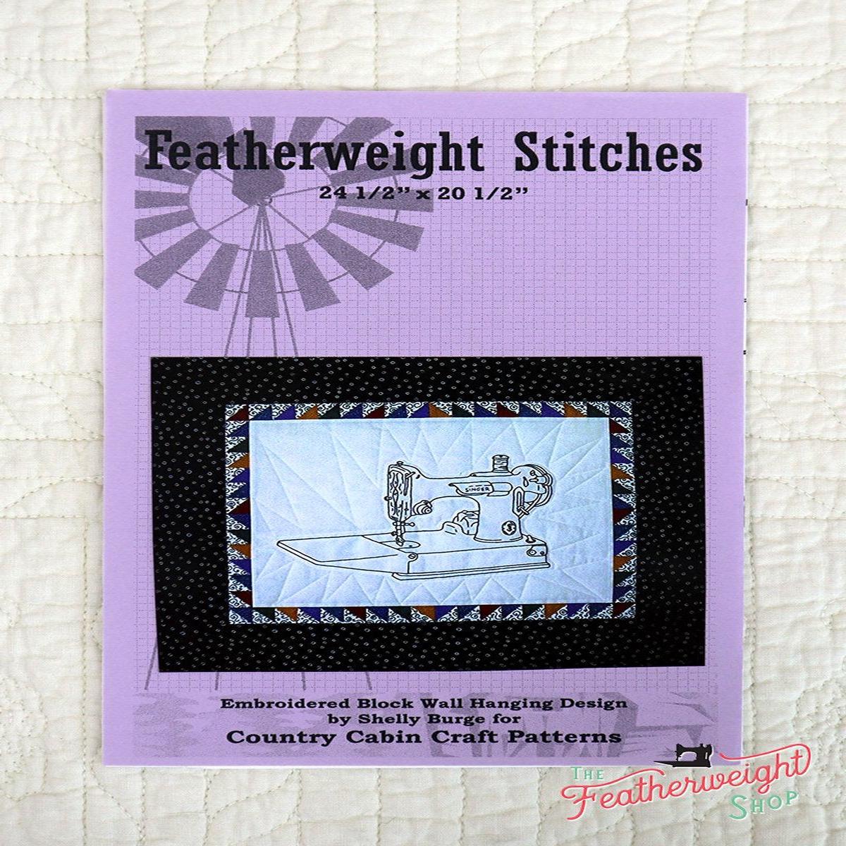 PATTERN, Featherweight Stitches Embroidery + Quilt Block
