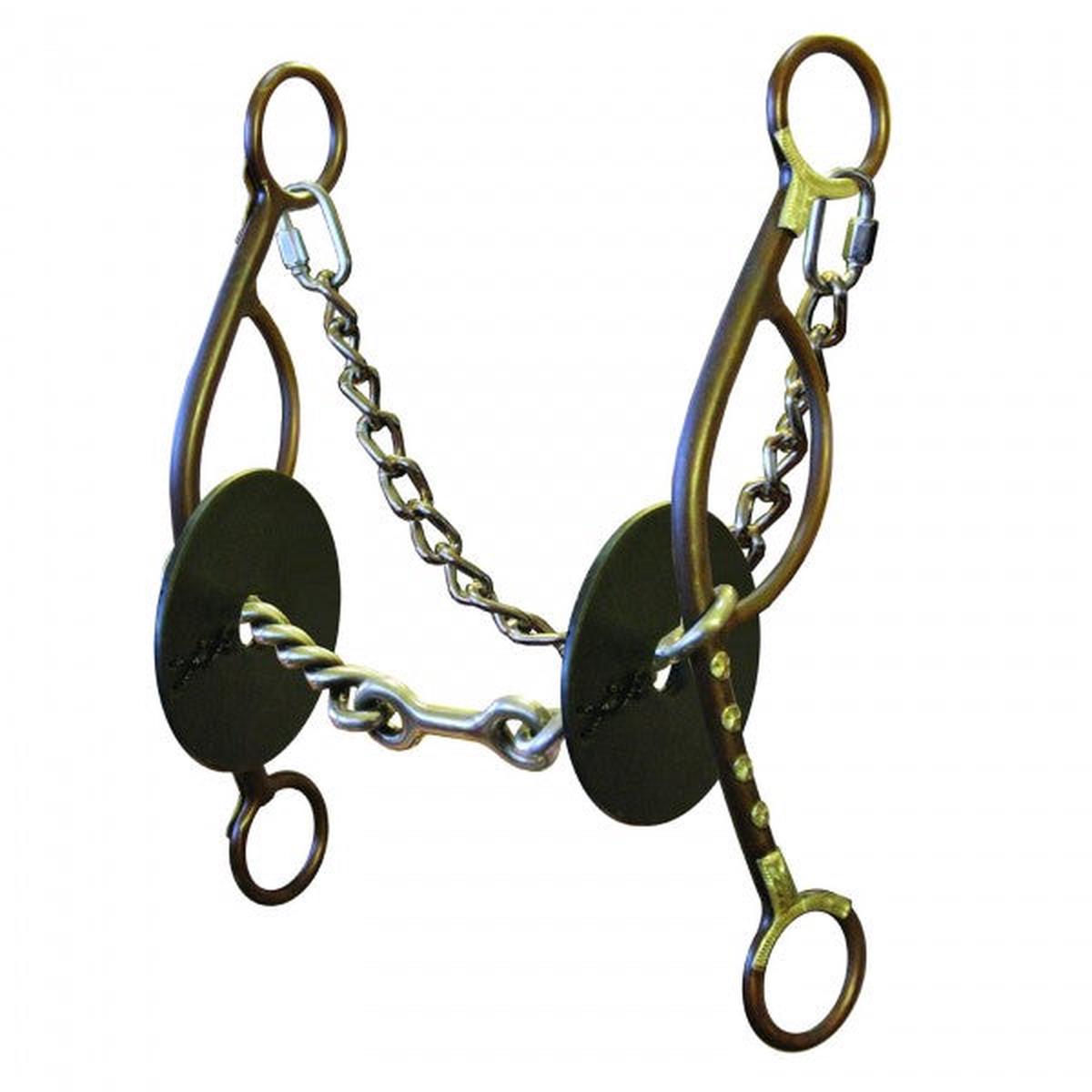 0132-4000: 5/16 JOSEY-MITCHELL TWISTED DOGBONE GAG LONG SHANK