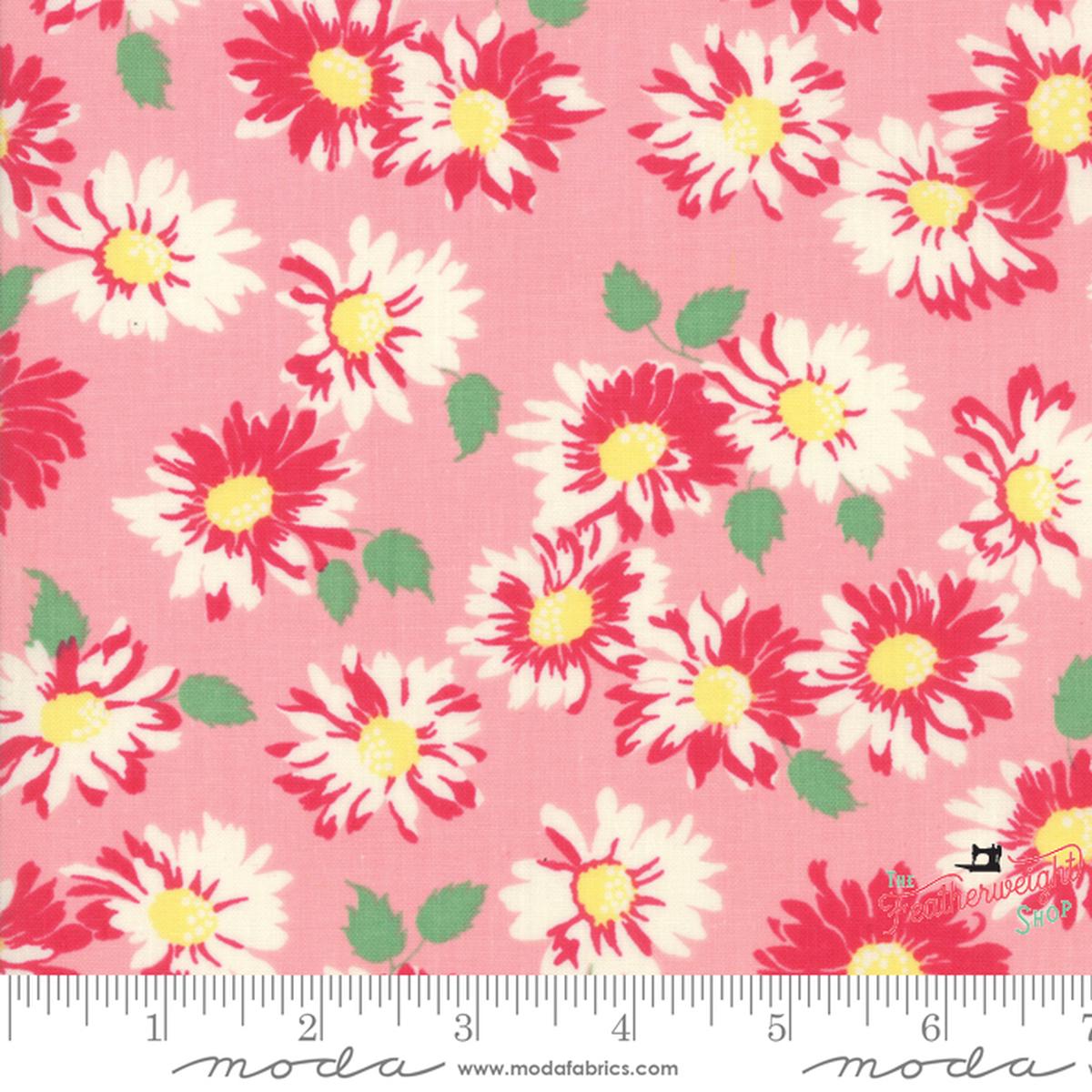 Fabric, Cheeky by Urban Chiks - FLORAL SASSY PINK (by the yard)