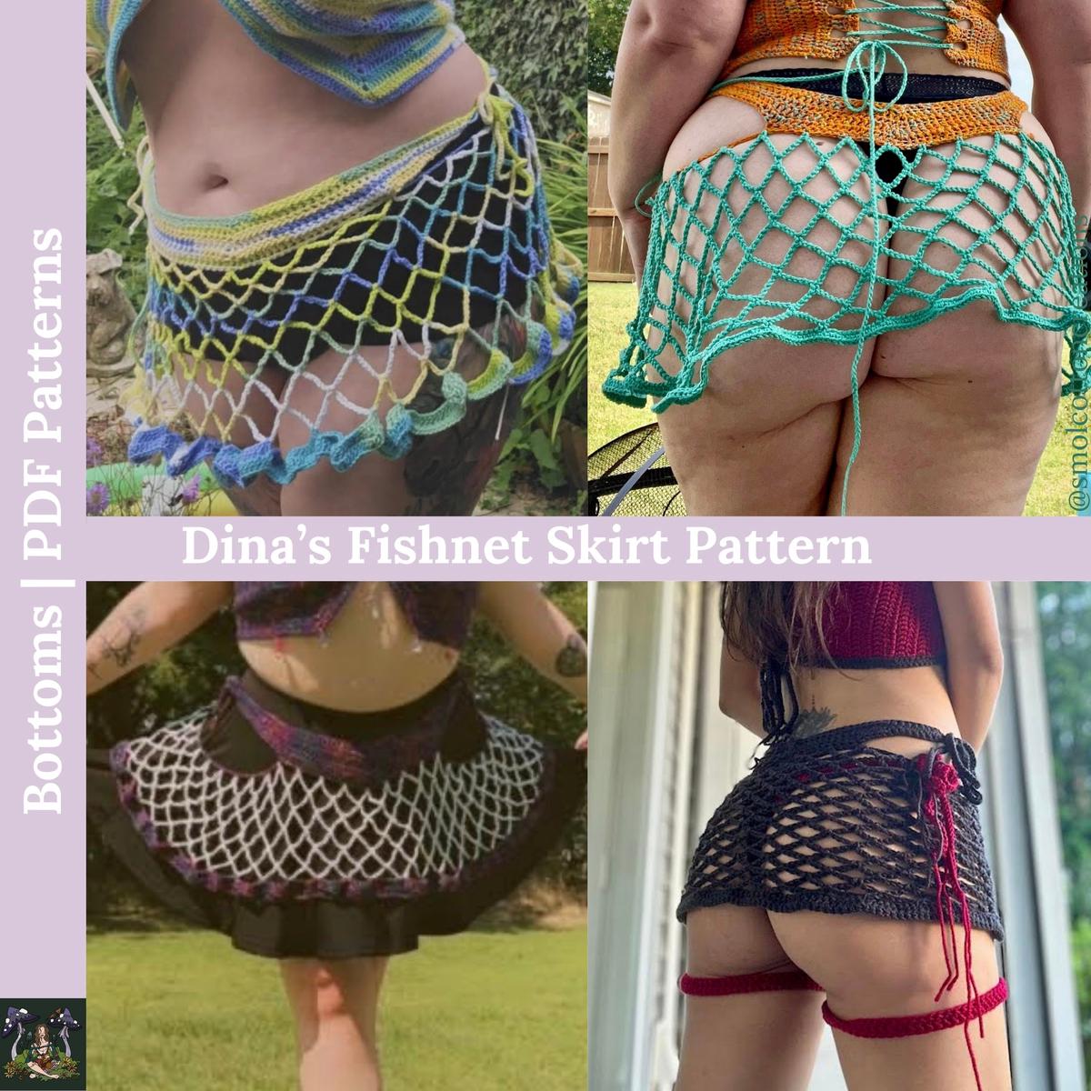 Dinas Fishnet Skirt - DIY Crochet Festival Skirt PDF Pattern
