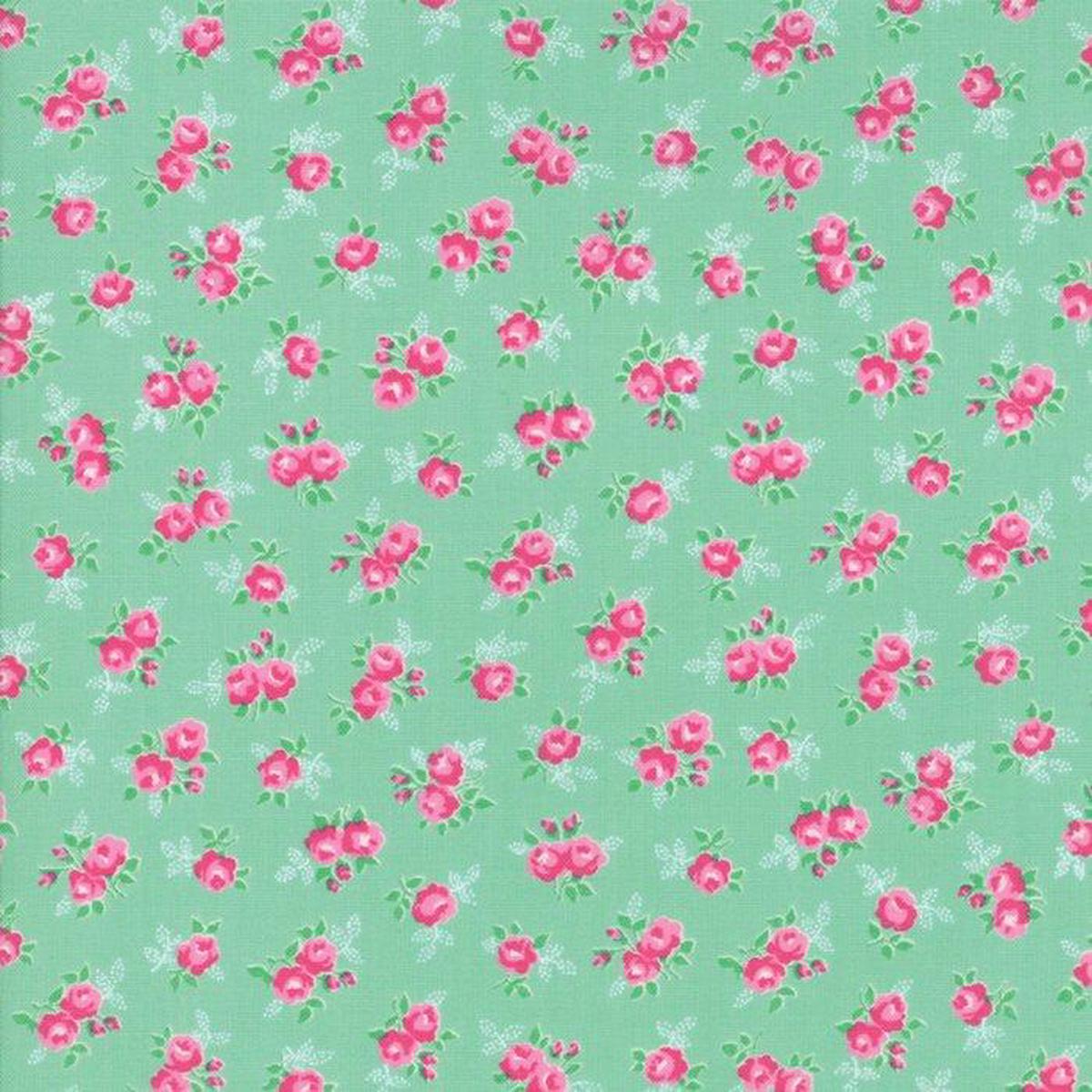 Fabric, Guest Room Grass by Kristyne Czepuryk with Pretty by Hand - LIGHT GREEN FLORAL (by the yard)