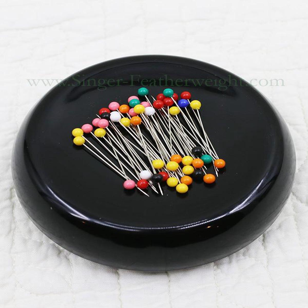 Magnetic Round Pin Cushion GRABBIT - BLACK