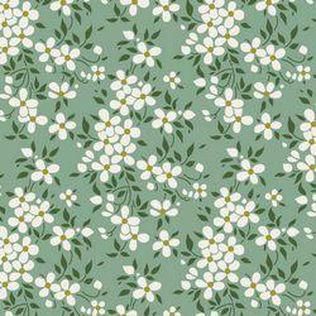 Fabric, Apple Butter Collection by Tilda - PEGGY SAGE / GREEN (by the yard)