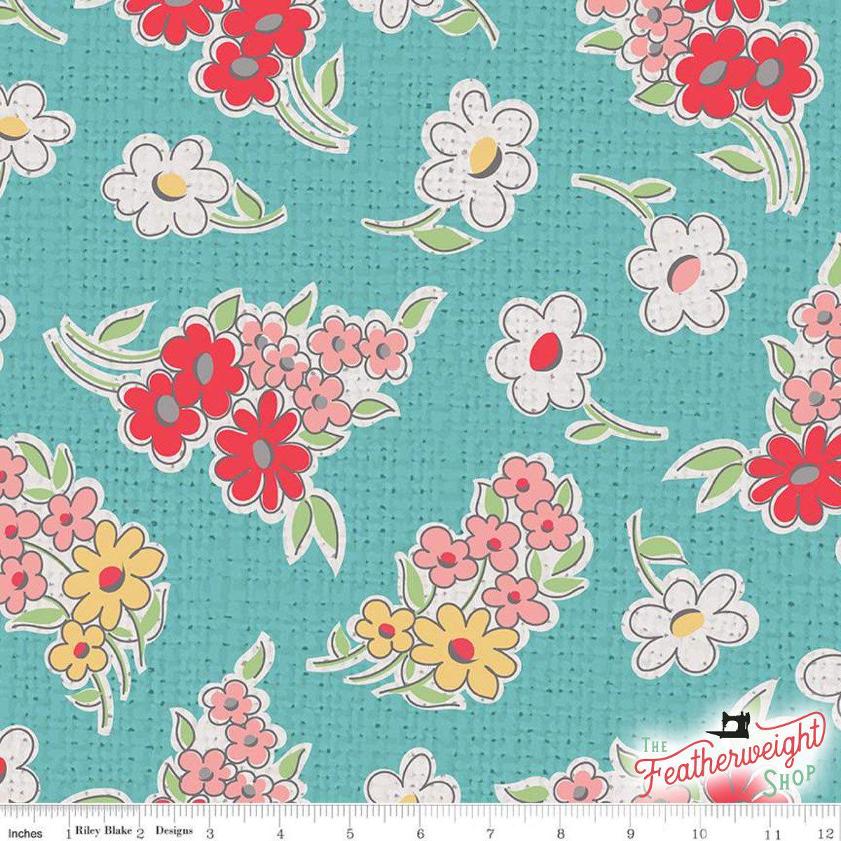 Fabric, My Happy Place by Lori Holt for Riley Blake Designs - HOME DECOR FLORAL COTTAGE (by the yard)