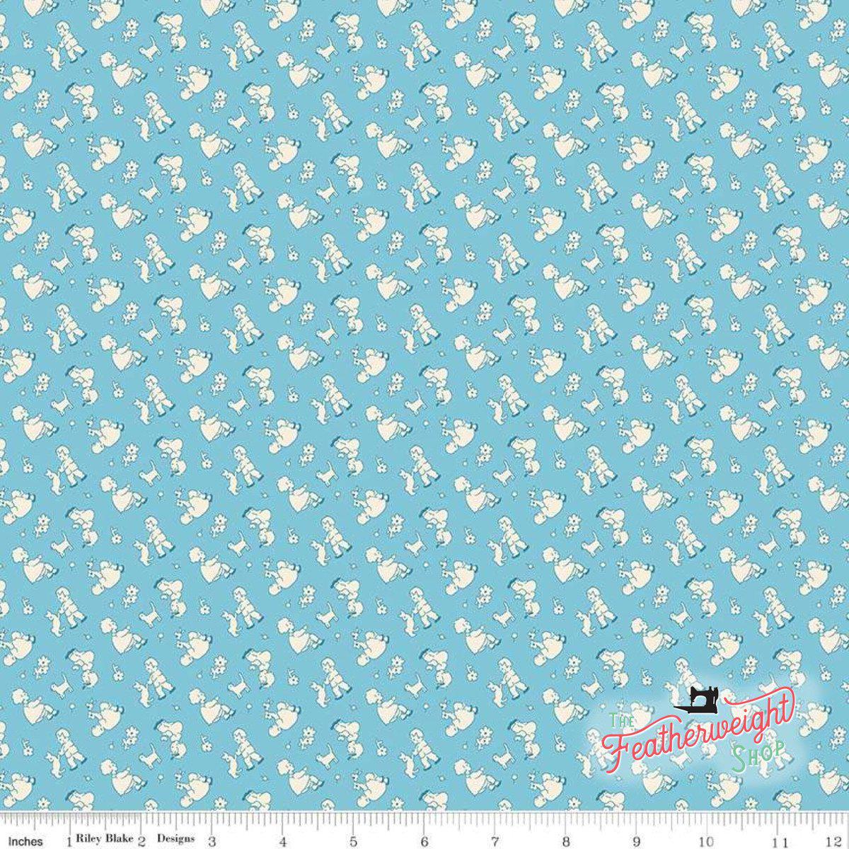 Fabric, Storytime 30's by Penny Rose for Riley Blake Designs - CHILDREN BLUE (by the yard)