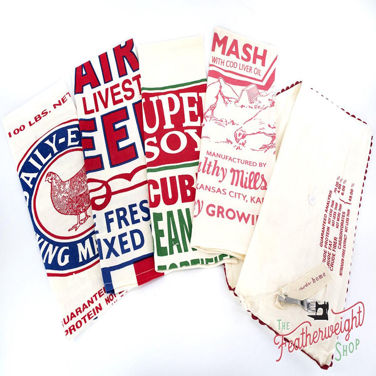 Flour Sack Tea Towels Set of 4 by Moda Home