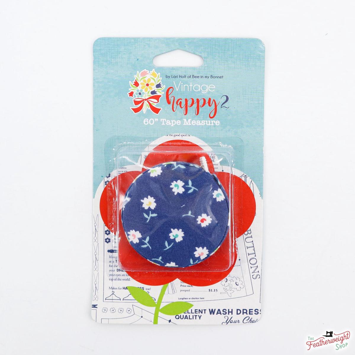 Tape Measure, Lori Holt Vintage Happy 2 - Denim Daisy