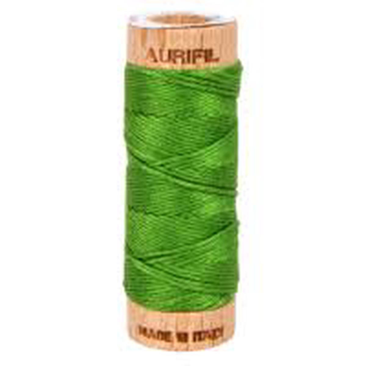 AURIFLOSS, 6 Strand Cotton Aurifil Embroidery Floss Thread - GRASS GREEN
