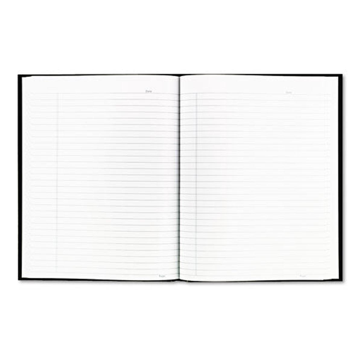 Business Notebook, Medium-college Rule, Black Cover, 9.25 X 7.25, 192 Sheets