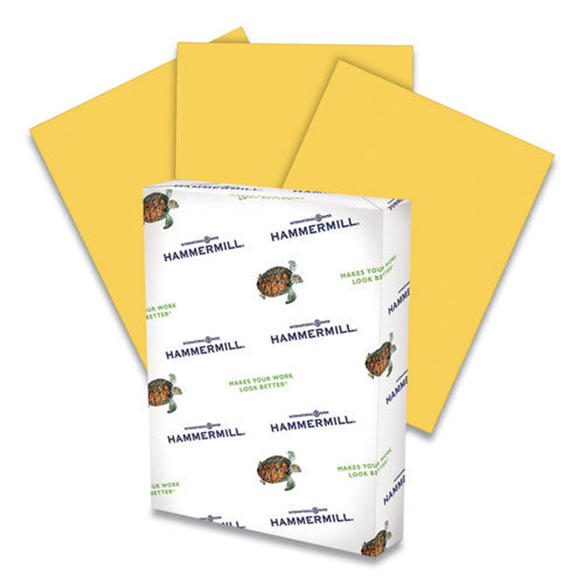 Colors Print Paper, 20lb, 8.5 X 11, Goldenrod, 500-ream