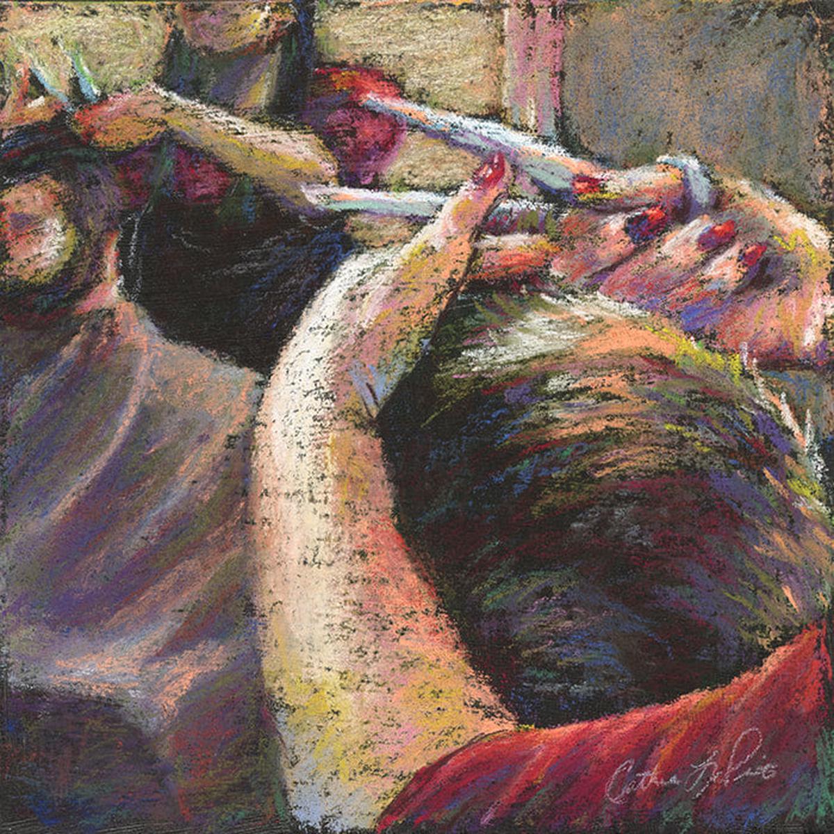 The Stylist Framed Pastel Study