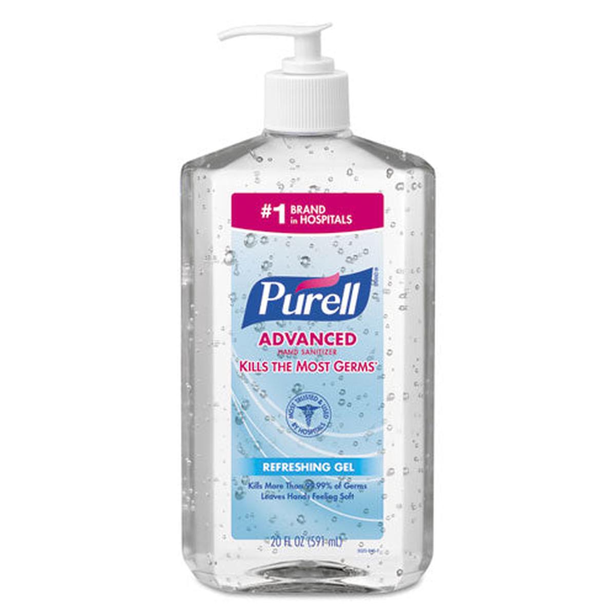 Advanced Refreshing Gel Hand Sanitizer, Clean Scent, 20 Oz Pump Bottle