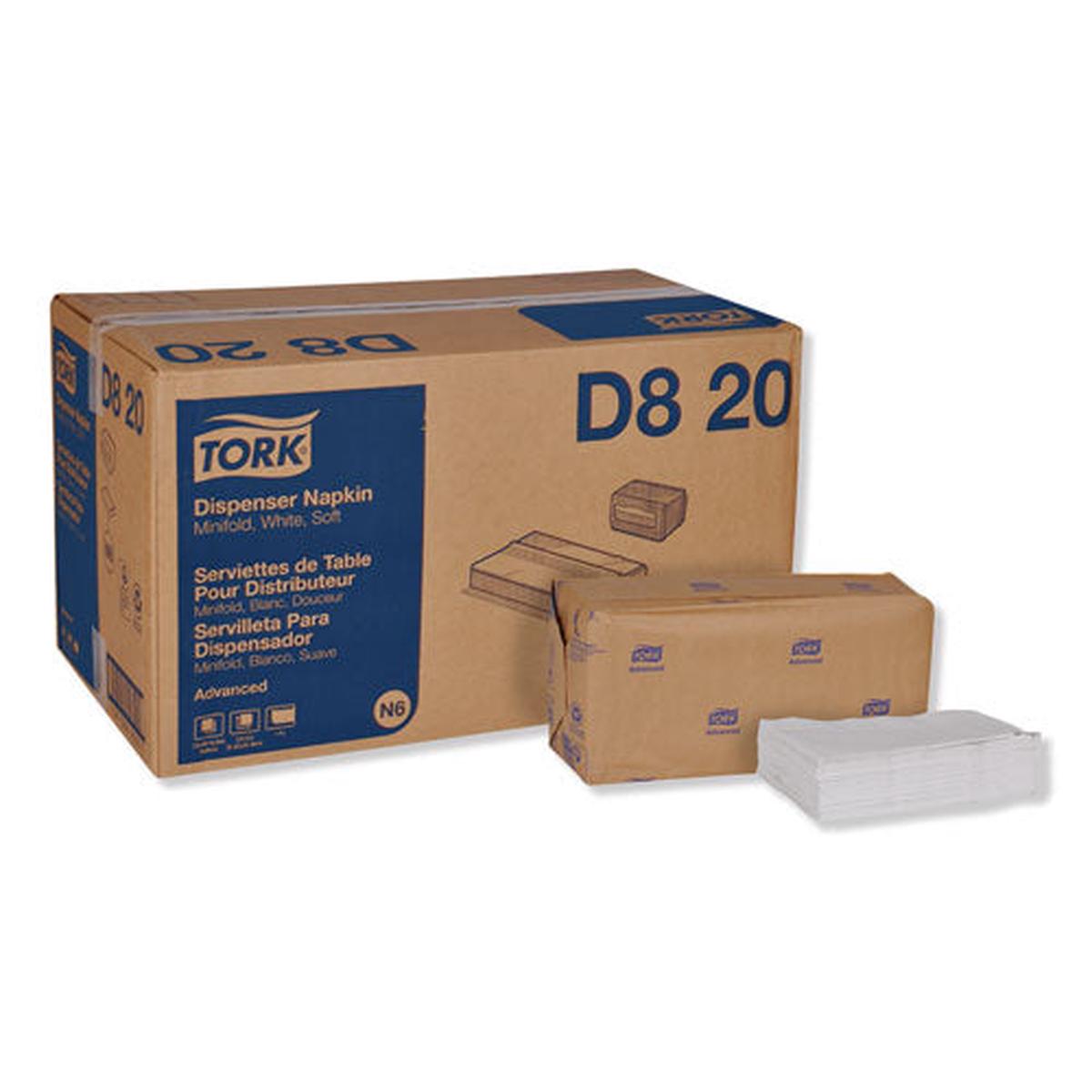 Advanced Soft Minifold Dispenser Napkins, 1-ply,13