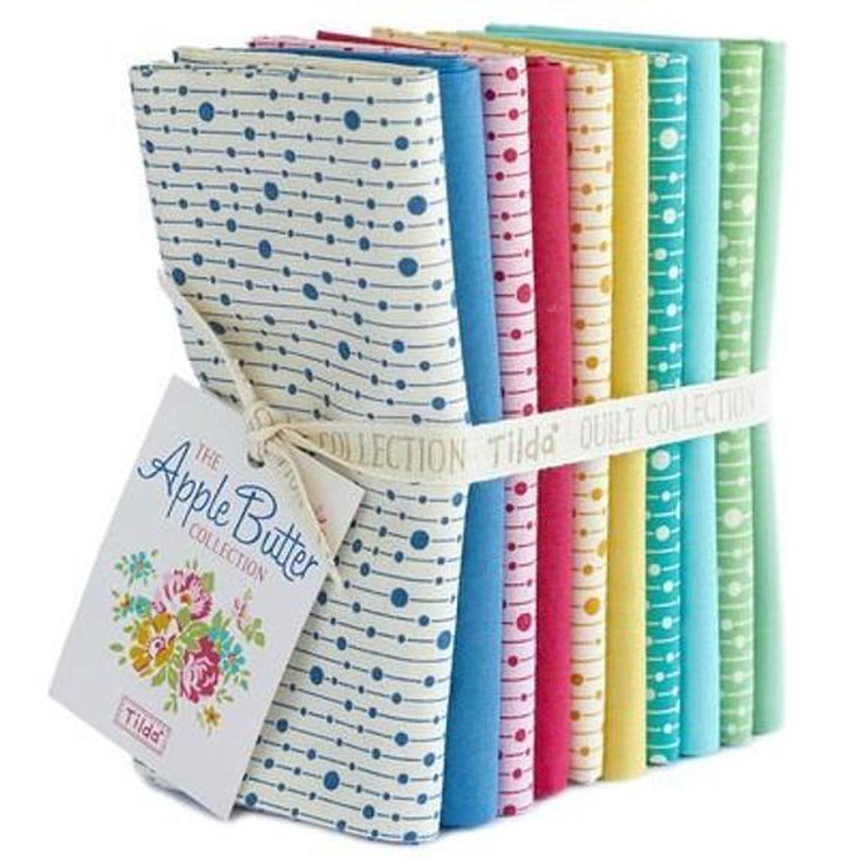 Fabric, Apple Butter Fat Quarter Bundle from Tilda Fabrics - PEARLS AND SOLIDS