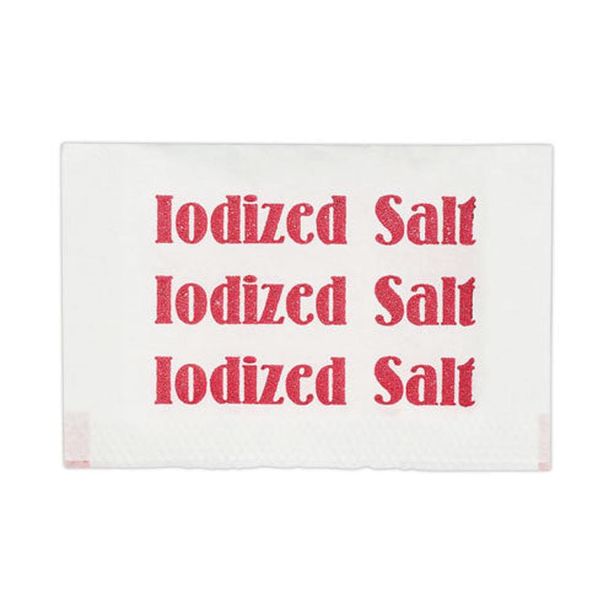 Iodized Salt Packets, 0.75 G Packet, 3,000-box