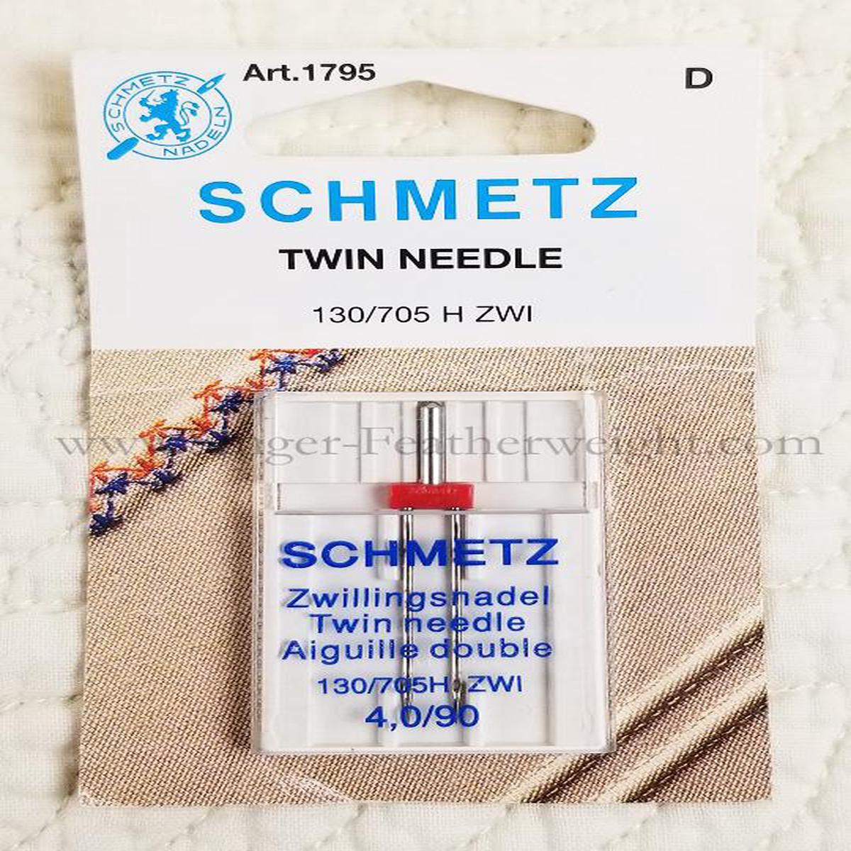 Schmetz TWIN Sewing Needle - (NOT for Featherweight)
