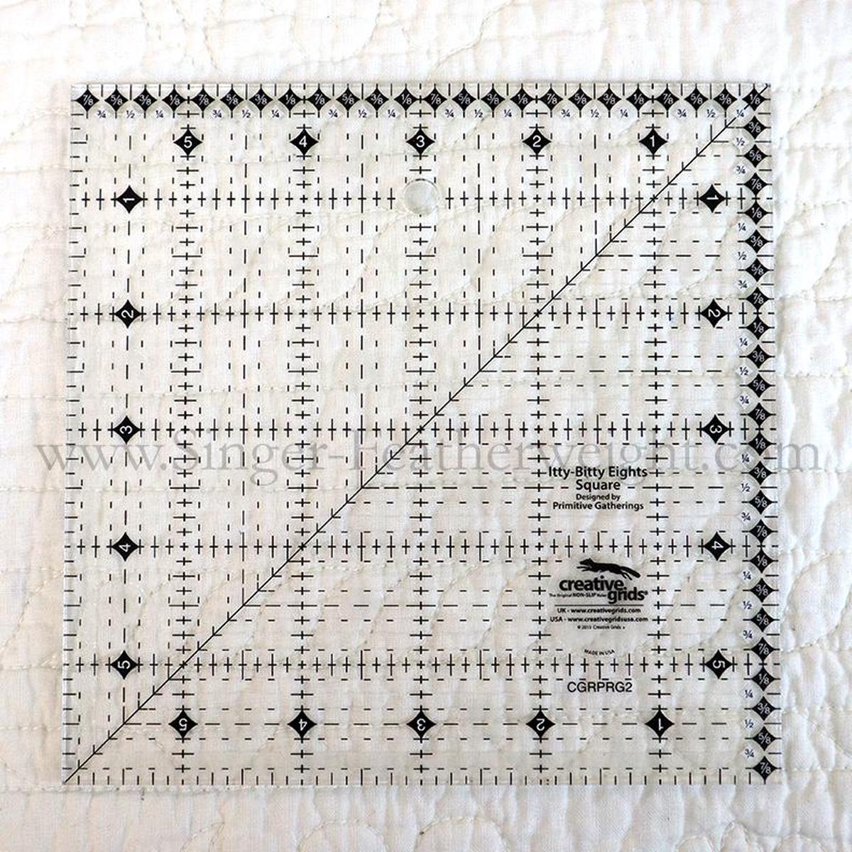 Cutting Ruler, CREATIVE GRIDS Itty-Bitty Eights Square Ruler 6