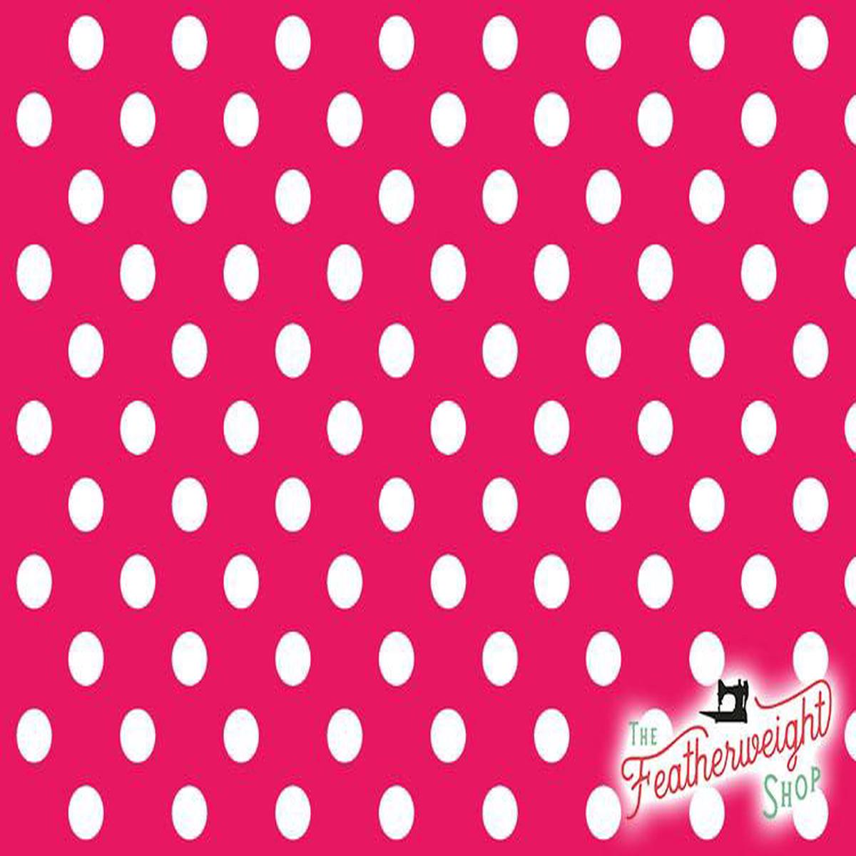 Fabric, Flower Sugar Symbol of Love by LECIEN - POLKA DOT RED (by the yard)