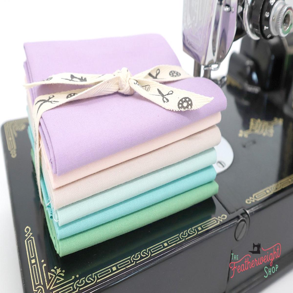 Fabric, Solid Coordinates match Old Rose Tilda - FAT QUARTER BUNDLE