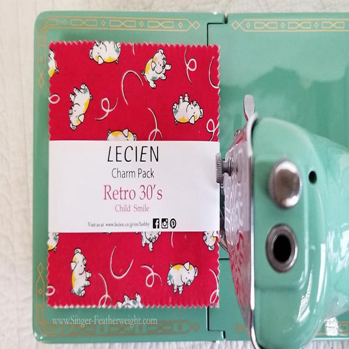 Fabric, Retro 30's Child Smile by LECIEN - 5-INCH PACK