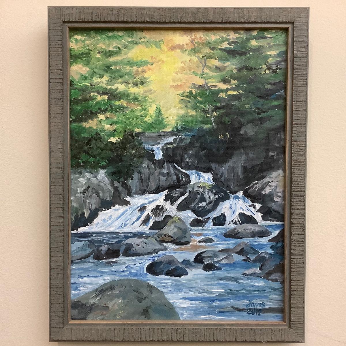Keene Valley Waterfall Original Oil